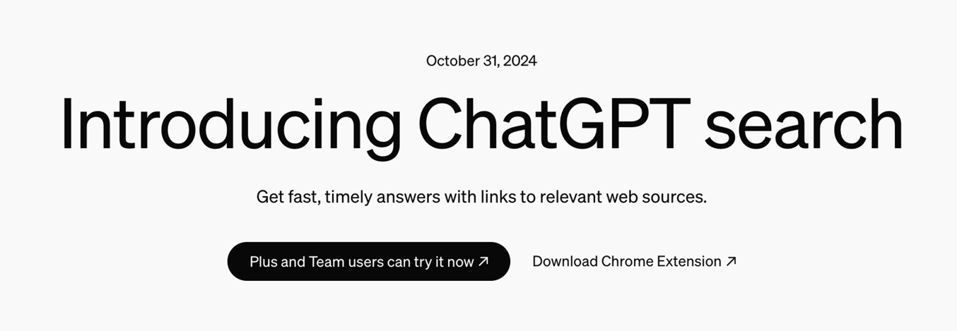 ChatGPT search